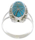 Sterling Silver Turquoise Southwest Ring Jewelry Size 8-3/4 TX28466
